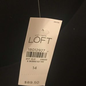 LOFT Dresses - NWT Loft Dress Black and Blue LOFT Dresses - NWT Loft Dress Black and Blue